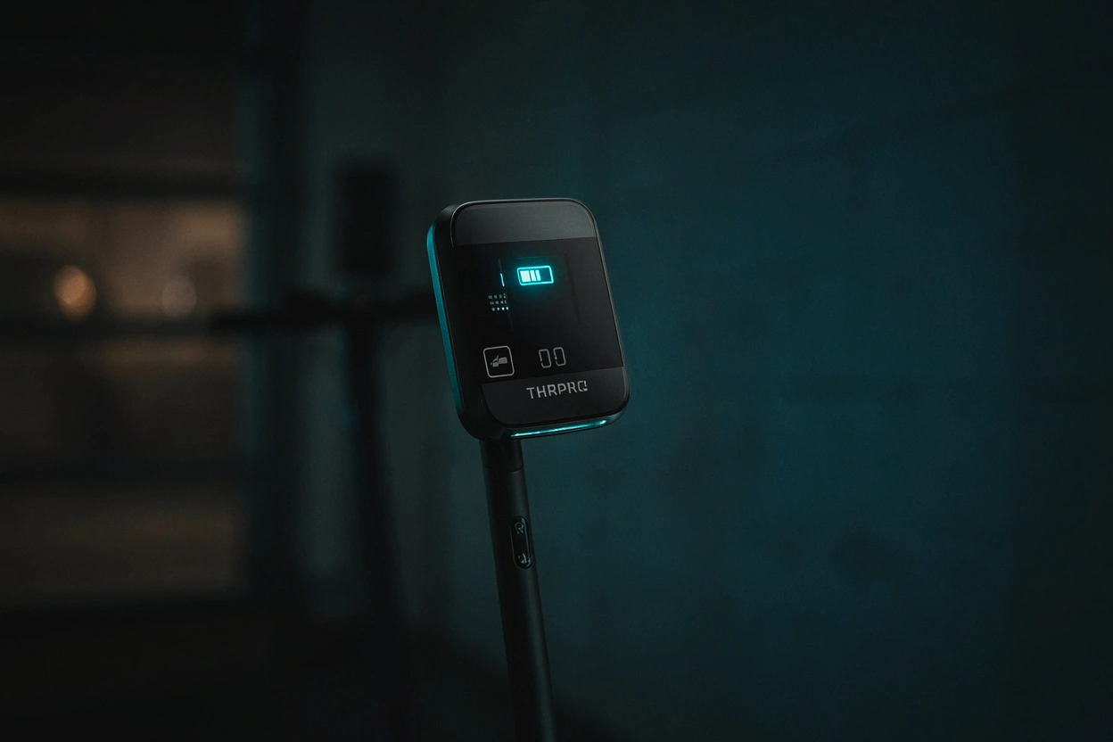 Scooter électrique en charge sur une borne murale de garage